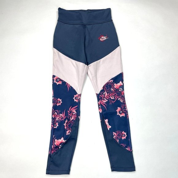 Nike Sportswear Essential Khokhloma Print Leggings‎ Women S EUC Stretch Cotton - Picture 1 of 13